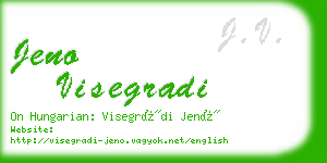 jeno visegradi business card